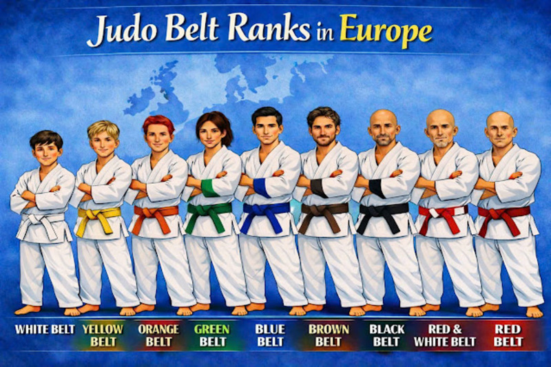 Hệ thống đai trong Judo thể hiện trình độ, kinh nghiệm và quá trình rèn luyện bền bỉ của người tập.